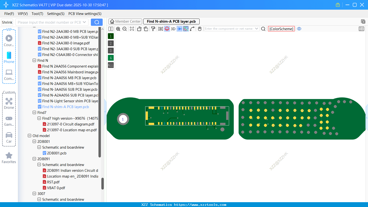 OPPO Find N-shim-A PCB Layer